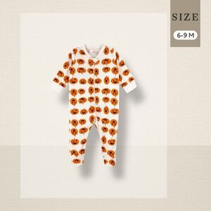 Little Star Organic Pumpkin Onesie 6-9M